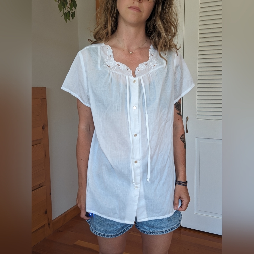 Vintage button down blouse